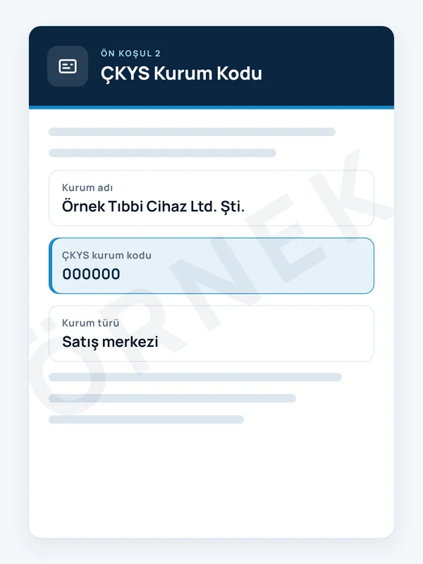 ÇKYS kurum kodu